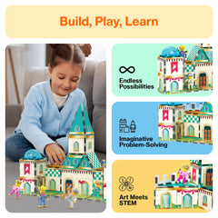 PicassoTiles character accessories enable varied castle adventures