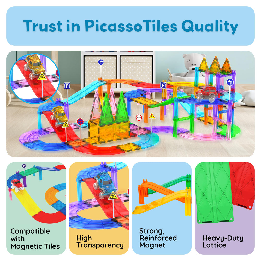 PicassoTiles classroom play scene demonstrates collaborative building and learning.