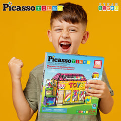 PicassoTiles collaborative play kit encouraging shared building fun