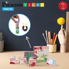 PicassoTiles colorful dinosaur cubes with bright shapes