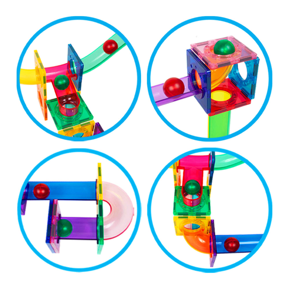 PicassoTiles glow marbles support hands-on learning with building tiles.
