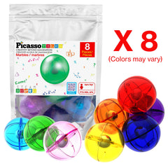 PicassoTiles colorful marbles support color recognition and visual tracking