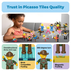 PicassoTiles compatible with standard magnet tile sets for easy integration