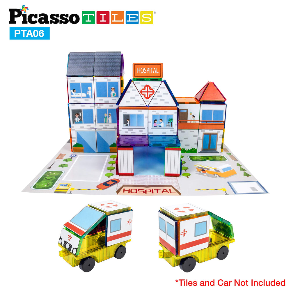 PicassoTiles creative-build feature showing open-ended design possibilities