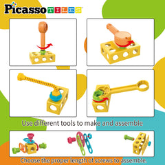 PicassoTiles seamless compatibility lets kids combine sets for larger projects.