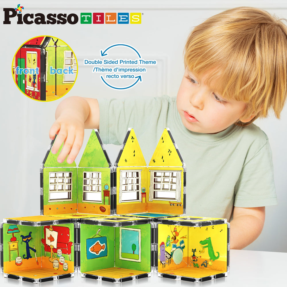 PicassoTiles double-sided printing tiles reveal interior and exterior designs