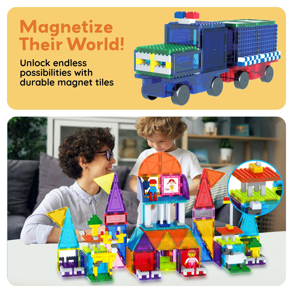 PicassoTiles easy-storage design helps tidy up after playtime.