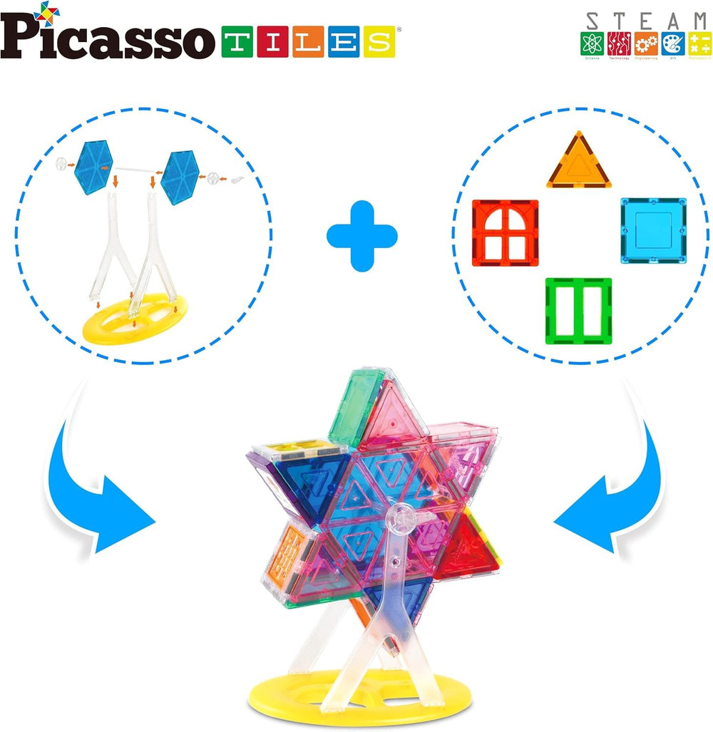 PicassoTiles educational play kit fosters hands-on magnetism and spatial thinking.