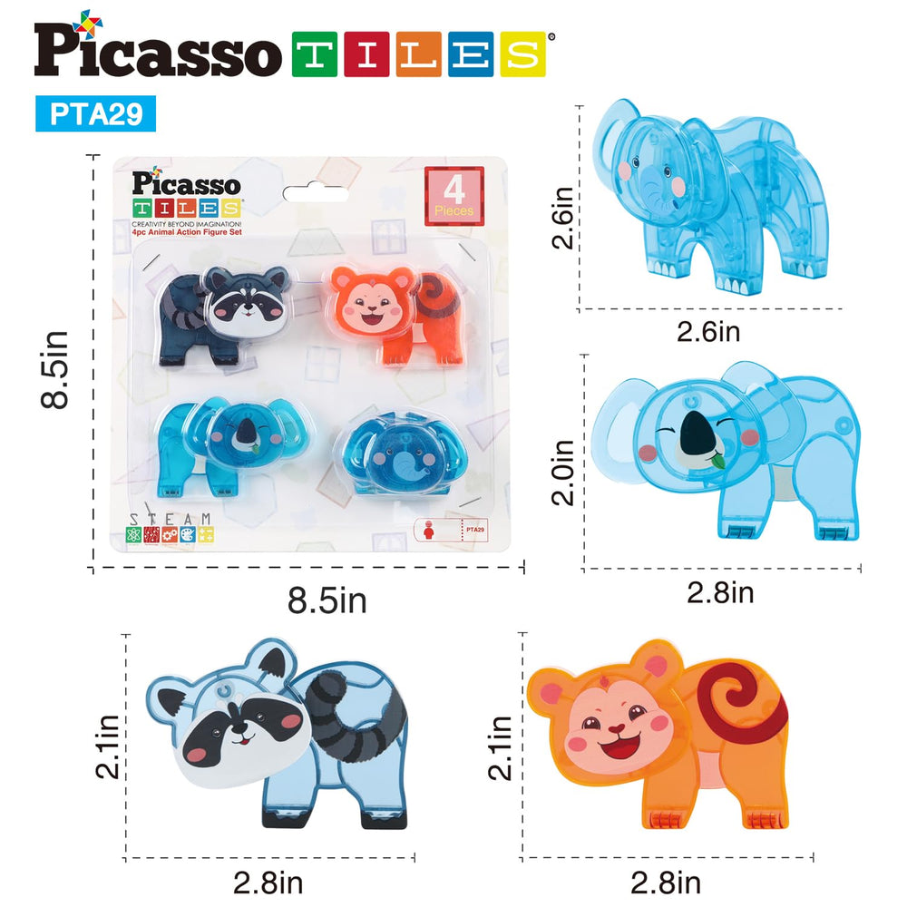 PicassoTiles educational toy set supports fine motor skills and spatial exploration.