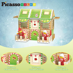 PicassoTiles elf figure adds colorful characters for imaginative scenes and motor control.