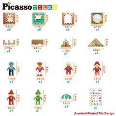 PicassoTiles elf figure two expands scene-building and collaborative play.
