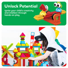 PicassoTiles family building session invites teamwork and shared satisfaction.