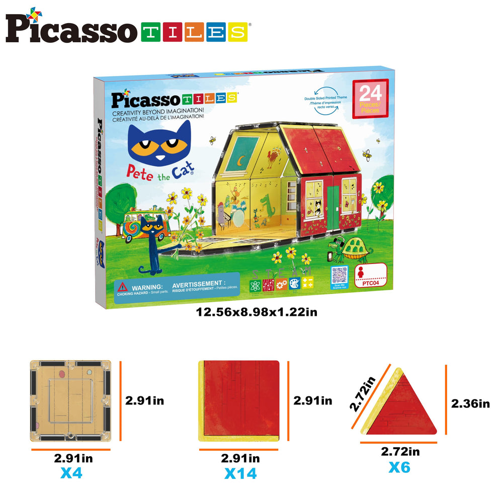 PicassoTiles Pete Cat set encourages collaborative family play