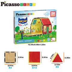 PicassoTiles Pete Cat set encourages collaborative family play
