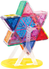 PicassoTiles Ferris wheel assembly shows a rotating centerpiece for dynamic builds.