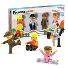 PicassoTiles fireman figure promotes imaginative play and developing fine motor skills.