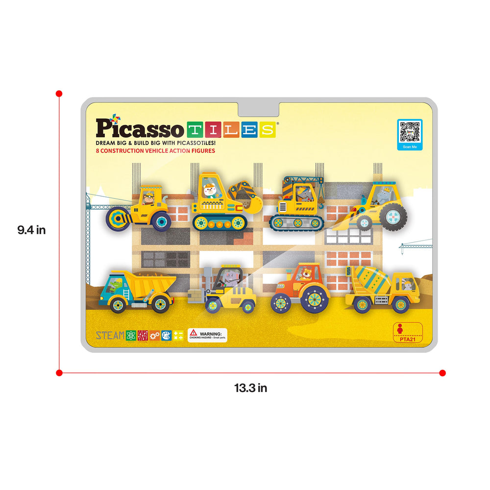PicassoTiles forklift truck improving dexterity for loading blocks