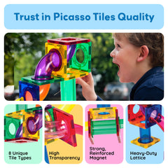 PicassoTiles gift-ready set is ideal for collaborative, family-friendly learning.