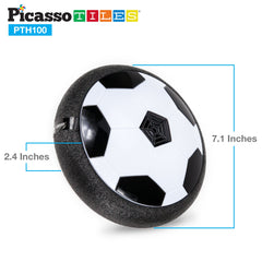 Hoverball traveling across the floor demonstrating extended glide distance