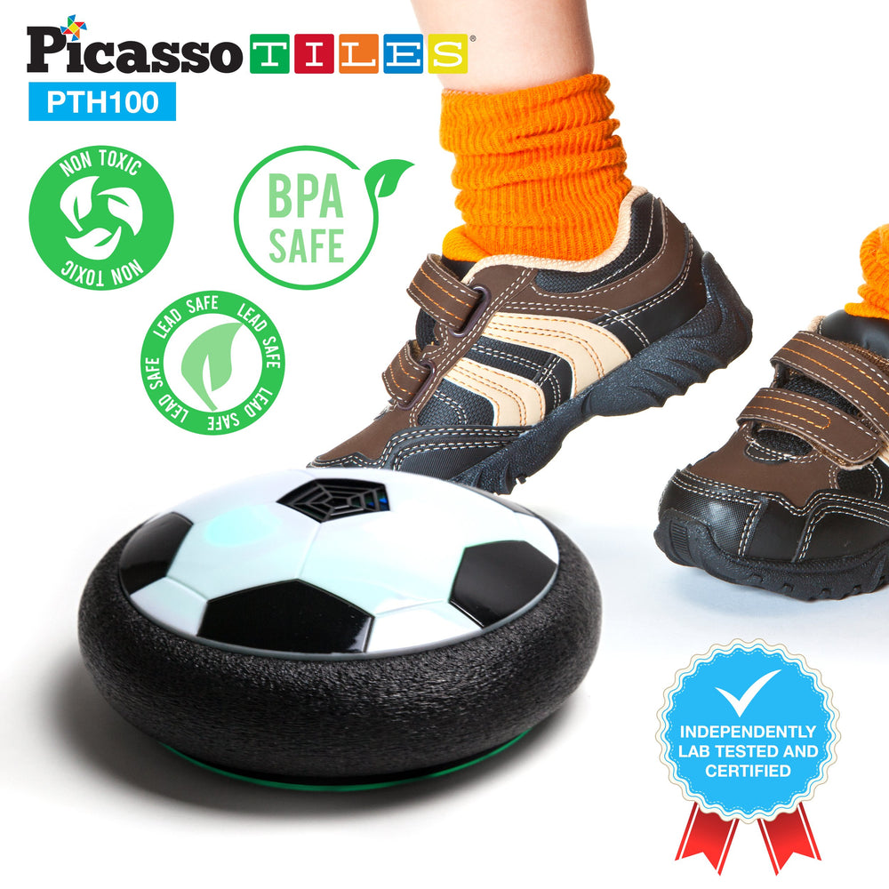 PicassoTiles Hoverball displayed ready to use right out of the box