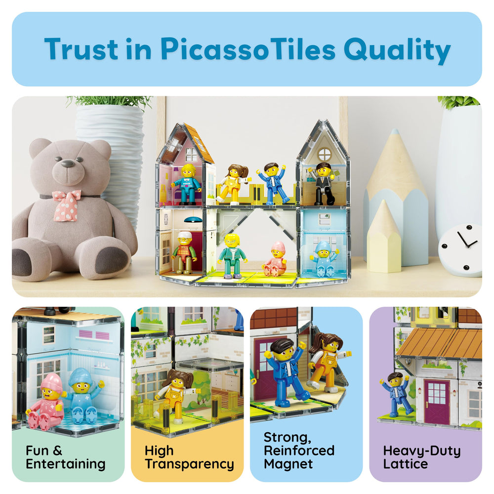 PicassoTiles imaginative play set inspires creative roleplay at home.