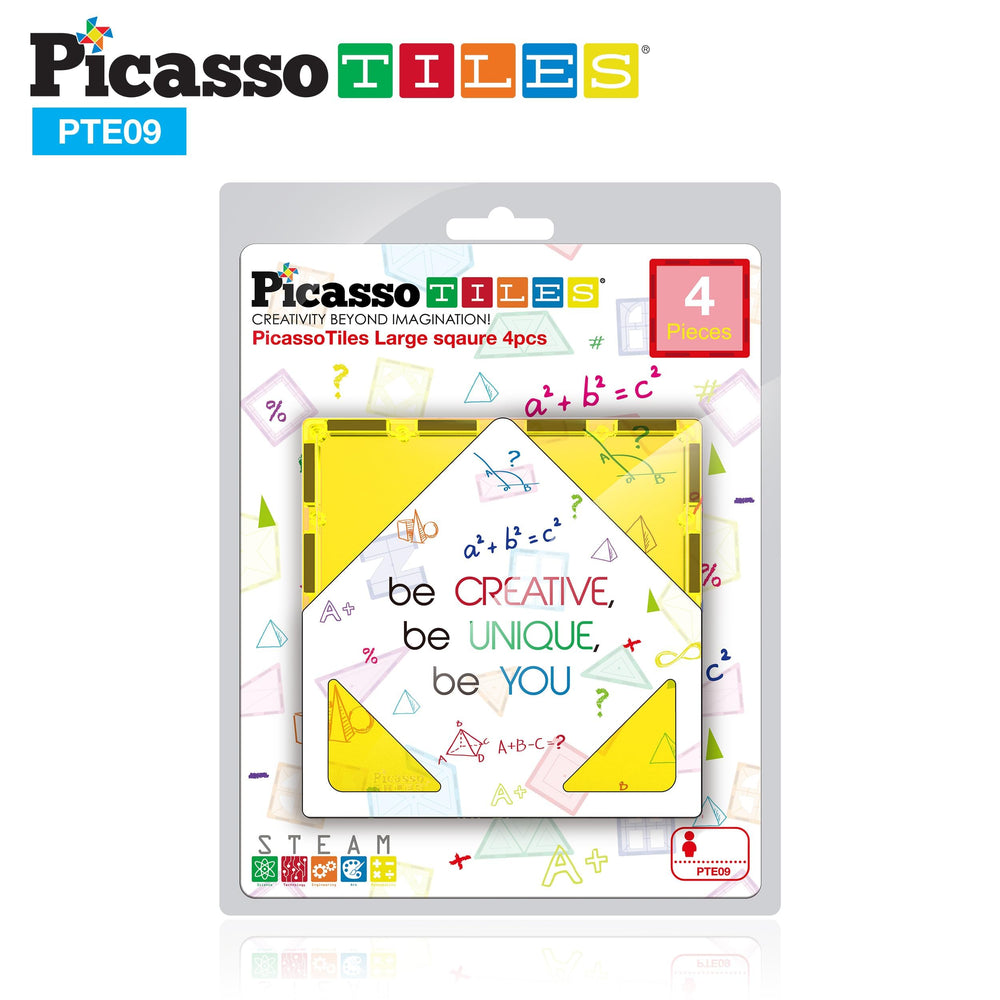 PicassoTiles kid-friendly magnetic tiles enabling quick, repeated builds and experimentation
