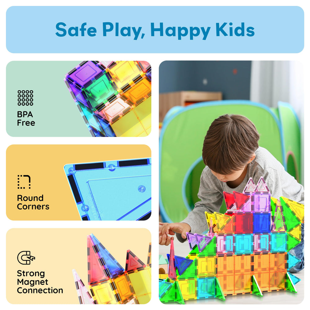 PicassoTiles kids building rockets for imaginative play and motor skill growth