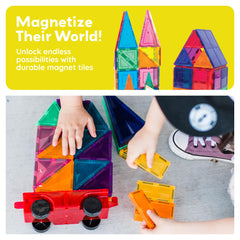 PicassoTiles kids building session showing family-friendly STEM play