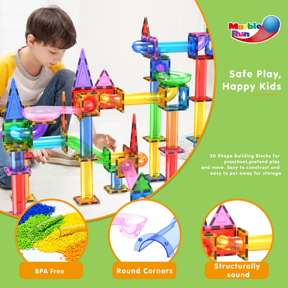 PicassoTiles magnetic connection enables easy assembly and reconfiguration