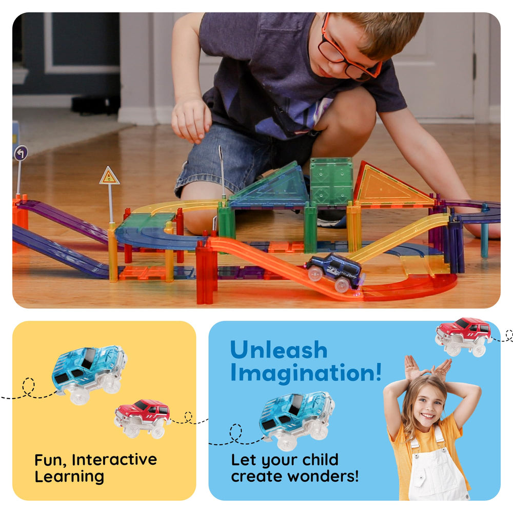 PicassoTiles magnetic tiles build set inspires STEM exploration through hands-on construction.