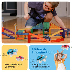 PicassoTiles magnetic tiles build set inspires STEM exploration through hands-on construction.