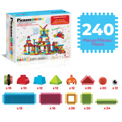 PicassoTiles magnetic-tiles compatible car-base supports imaginative construction.