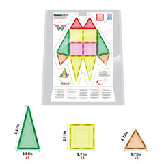 PicassoTiles magnetic tiles invite open-ended design and spatial skills development.