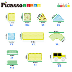 PicassoTiles magnetic tiles pack supports hands-on STEM learning.
