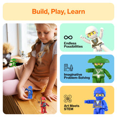 PicassoTiles Ninja action characters ideal holiday gift for curious kids