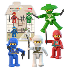 PicassoTiles Ninja Action Characters kit cover image for creative magnet tile play