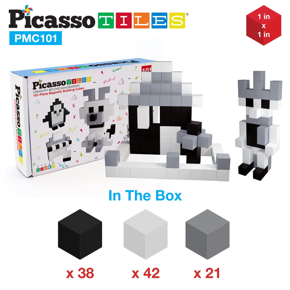 PicassoTiles portable and quiet for screen-free play at home or on the go.