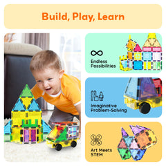 PicassoTiles panda figure adds color and character to creative building sessions