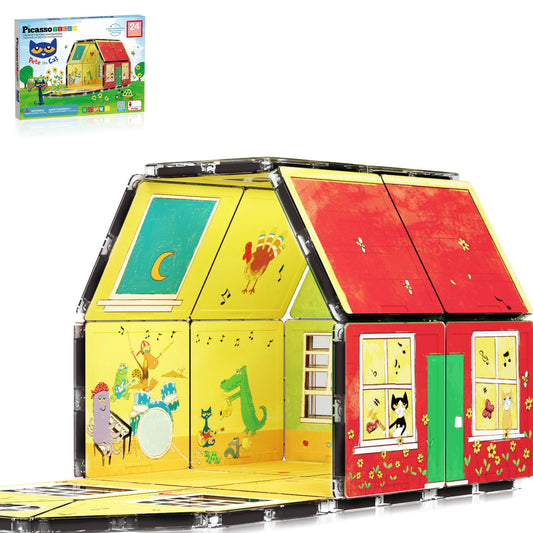 PicassoTiles Pete Cat home magnets for imaginative play and storytelling