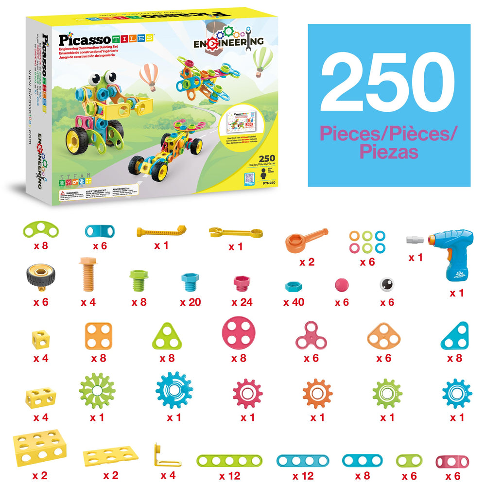 PicassoTiles power drill and tools highlight the complete toolkit for creative builds