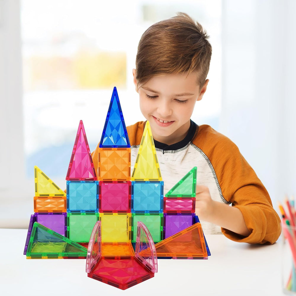 PicassoTiles PT41 geometric shapes enable versatile STEM learning