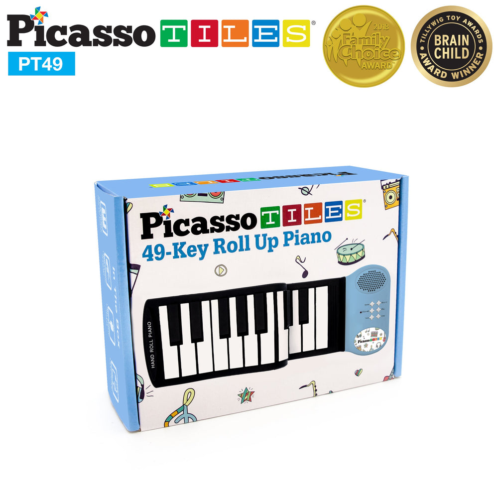 PicassoTiles PT49 blue non-toxic materials ensure safe playtime.