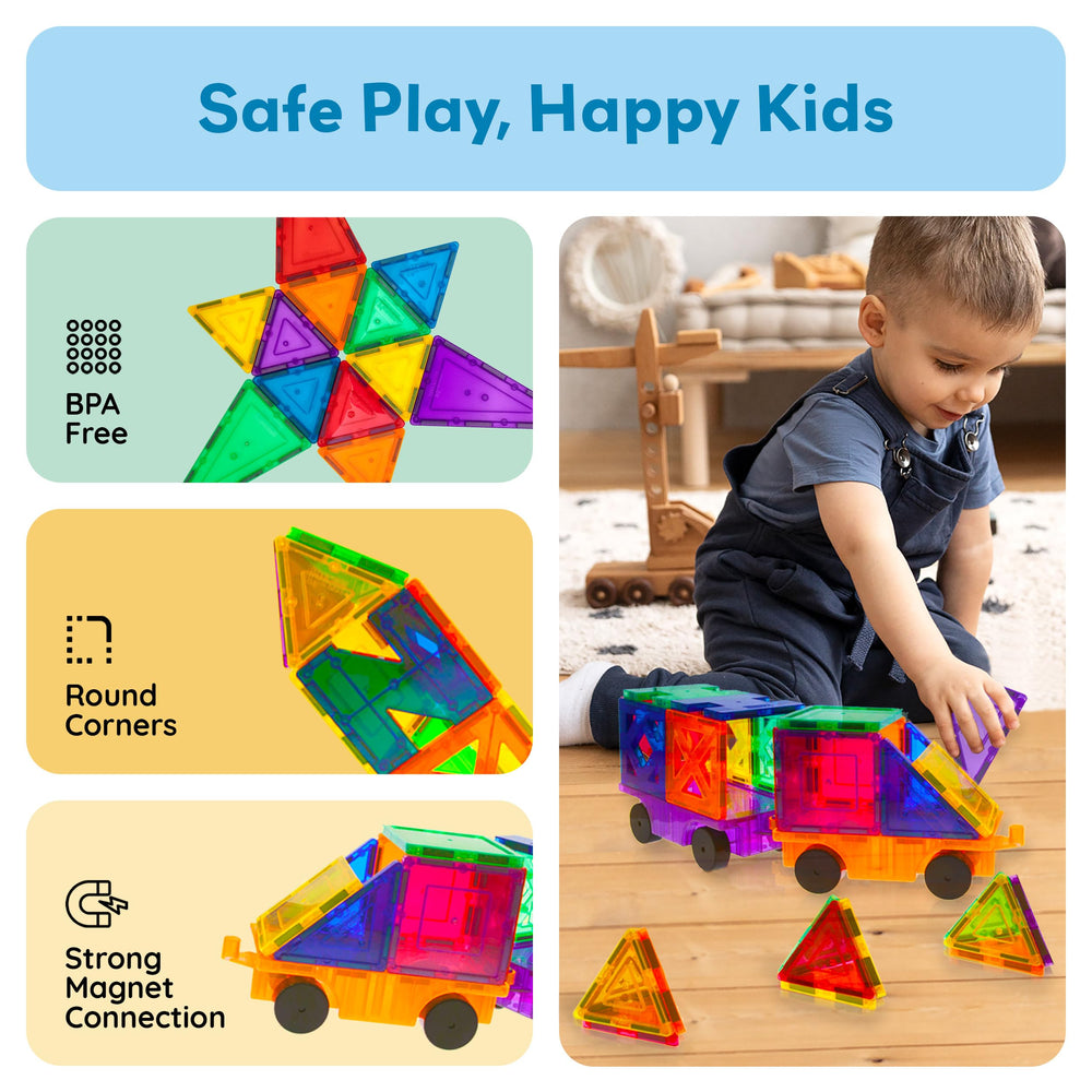 PicassoTiles PT82 family-friendly setup supports collaborative play.