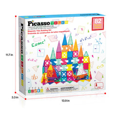PicassoTiles PT82 compact storage tray simplifies cleanup after play.