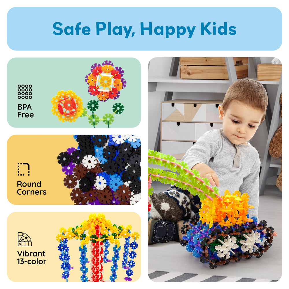 PicassoTiles BPA-free non-toxic discs ensure safe family play.