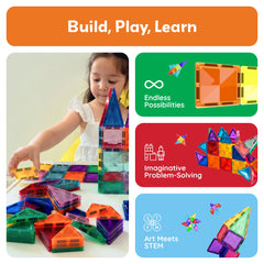 PicassoTiles PTM100 safe ABS plastic with rounded edges