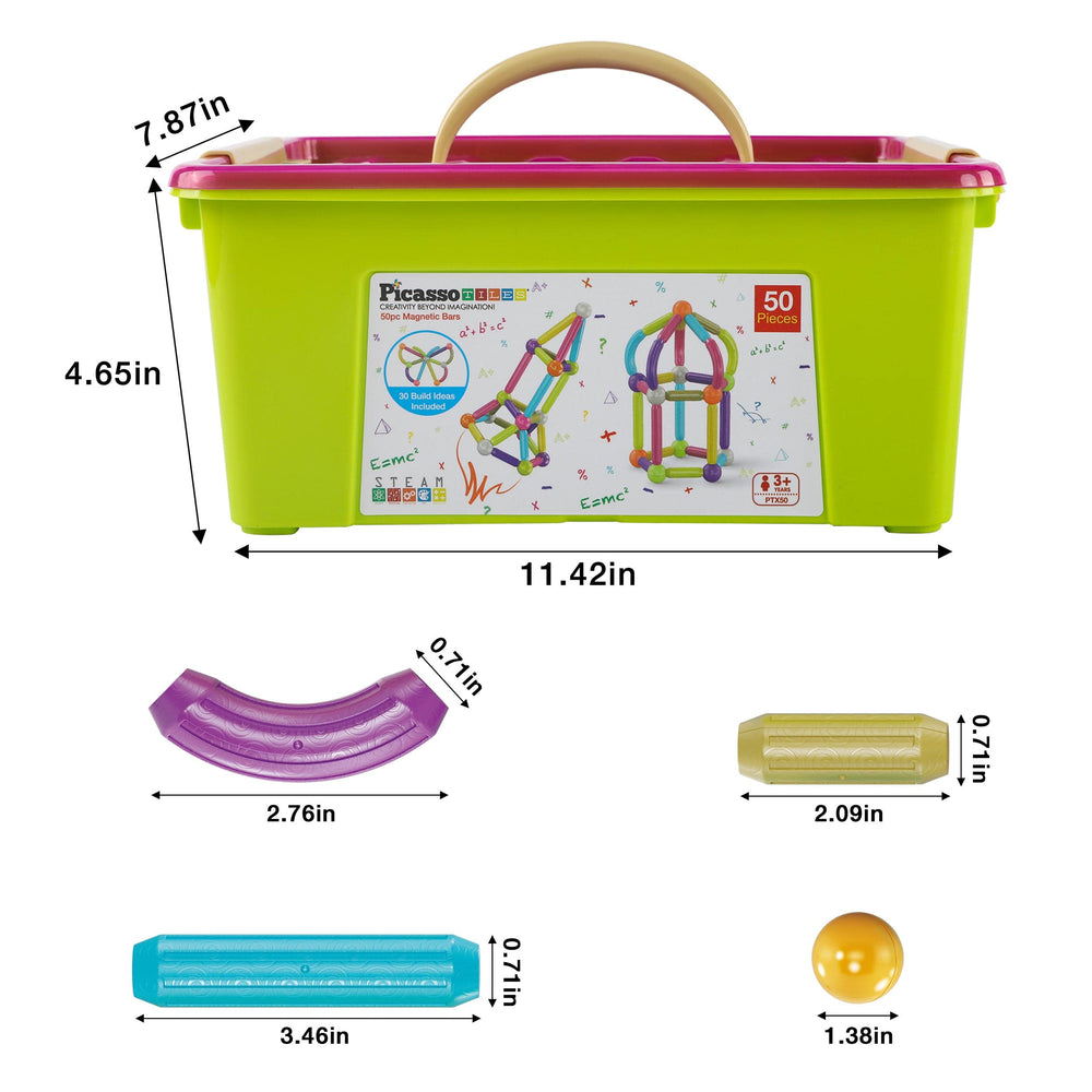 PicassoTiles PTX50 family play encourages collaboration and shared creativity