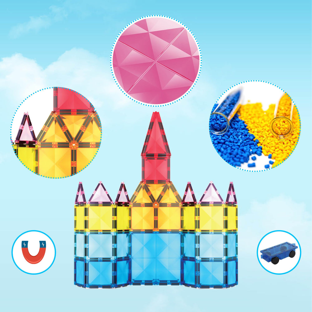 PicassoTiles stem-learning-kit showcases colorful pieces for early math and science exploration.