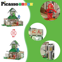 PicassoTiles Surfaced Magnetic Brick Tiles provide smooth building surface.