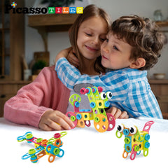 PicassoTiles tools included help tighten nuts and bolts for functional pretend play.